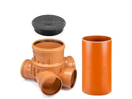 DN 315/160/1000 Junction Plastic Sewer Inspection Chamber for Wastewater
