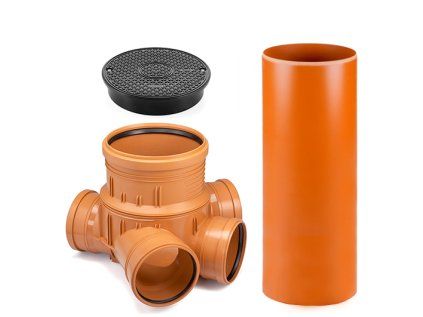 DN 315/160/2000 Junction Plastic Sewer Inspection Chamber for Sewerage