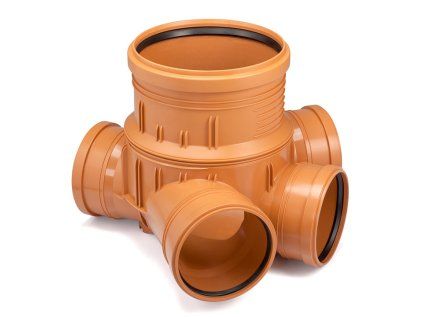315/160 Confluence Shaft Bottom for Inspection Shafts, PP/PVC-U