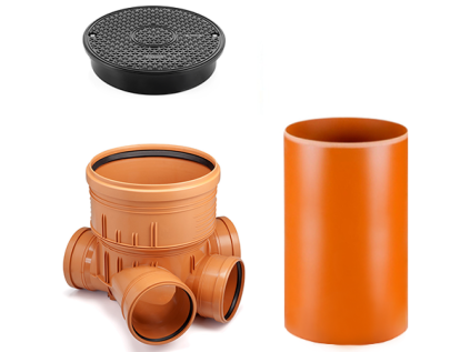 DN 400/160/1000 Confluence Inspection Shaft, Plastic Sewage Shaft