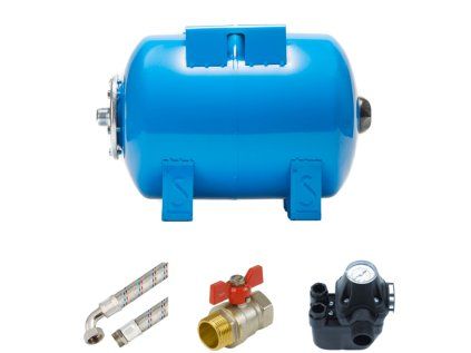 Waterworks set 24L AQUA OLA horizontal with PC-2 pressure switch for home water systems