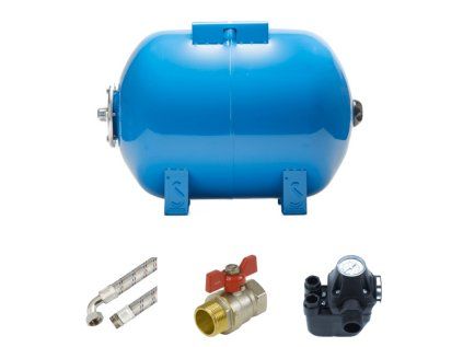 Waterworks set 50L AQUA OLA horizontal with PC-2 pressure switch for home water systems