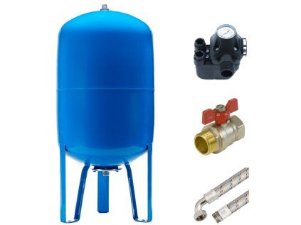 Waterworks set 80L AQUA OLA vertical, home water station with pressure vessel