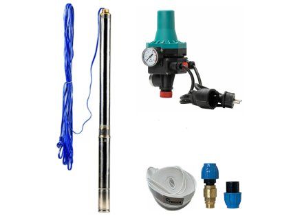 Automatic Home Water System with 3" 3Ti-15 Submersible Pump and BRIO PC-13 - RTS, Well Water Set