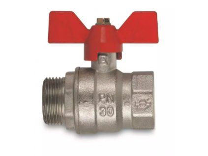 Vykurovacia technika Guľový uzáver voda PERFECTA - 1/2"MF; motýľ
