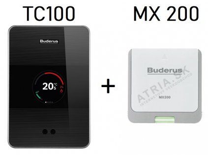 Izbový termostat Buderus Logamatic Set TC100 + MX200 pre GB122i