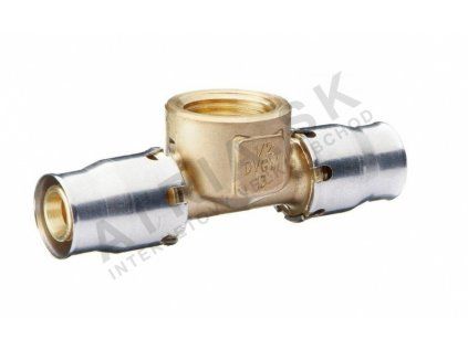 Vykurovacia technika T-kus PUSH  - závit vnútorný - 16x1/2"Fx16