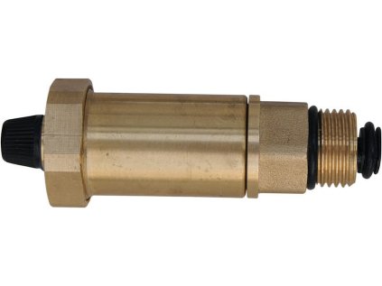 Automatický odvzdušňovací ventil 1/2" so spätnou (stop) klapkou, mosadzný, pre ústredné kúrenie