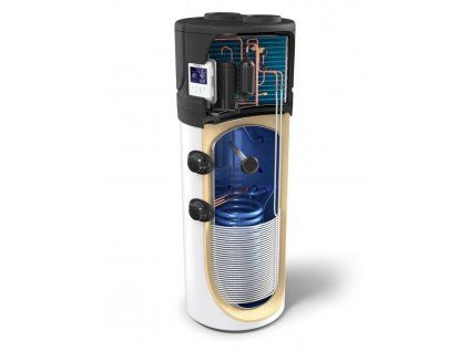 Heat pump water heater AQUATHERMICA HPWH 2.1 200 U 02 S with heat exchanger