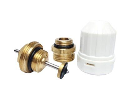 Termoregulačný ventil 3/4" pre mosadzný rozdeľovač so závitom M30x1,5 osadený ručnou hlavicou