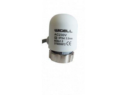 Nerezový rozdeľovač Elektrotermická hlavica Wigell 230 V