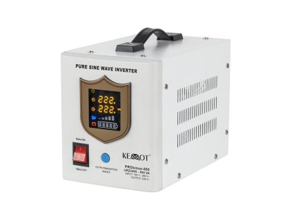 Zdroj záložný KEMOT PROsinus-800 12V 230V 800VA 500W White