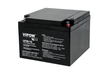 Batéria olovená 12V 26Ah VIPOW BAT0270