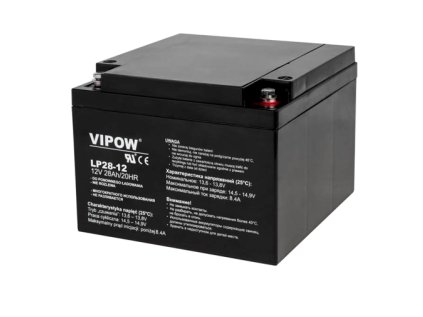 Batéria olovená 12V 28Ah VIPOW BAT0230