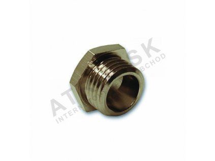 Vykurovacia technika Zátka - pre guľový uáver s odvodnením - 1/4"