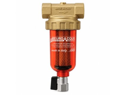 NANO HOT 3/4" - 1" 100 mcr kompaktný filter na teplú vodu s mosadznou hlavou a nerezovým sitom