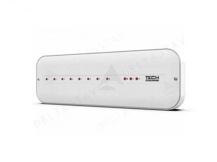 Nerezová kotlová zostava TECH EU-L-5s drôtový regulátor pre termoelektrické pohony 8 zón