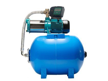 Home water pump station MHI 1300 inox / 60L with IBO PRESS SX, 1300W, 6000 l/h, delivery head 55m, stainless steel