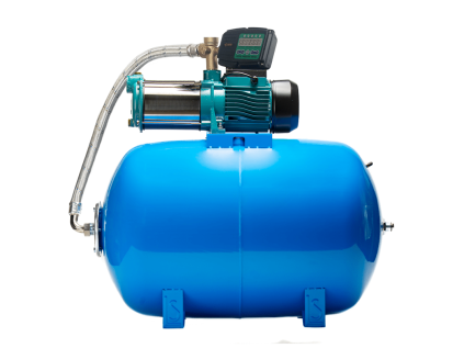 Home water pump station MHI 1300 inox / 100L with IBO PRESS SX, 1300W, 6000 l/h, stainless steel pump, self-priming