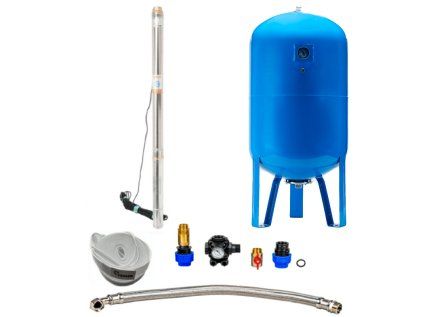 Domáca vodáreň s ponorným čerpadlom 2,5" STM 24 / 200L - RTS, do studne a vrtu, odolná voči piesku