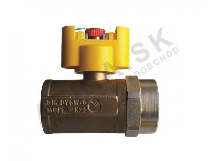 Vykurovacia technika Guľový uzáver plynu G24  - s integrovanou tlakovou zátkou - 3/4"; priamy