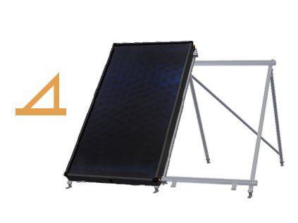 Solárny kolektor Upevňovacia sada pre kolektory na plochú strechu do sklonu 15°, pre kolektor KS 2100F 1,82m2