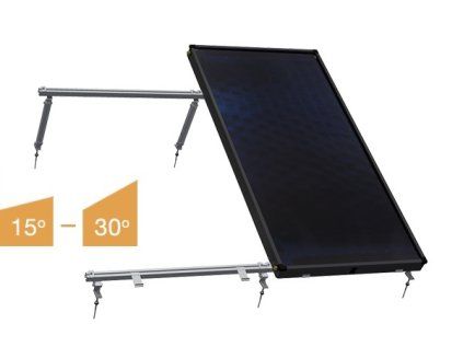 Solárny kolektor Upevňovacia sada pre kolektory na šikmú strechu od sklonu min 15° do 30°, na skrutky pre kolektor KS 2100F 1,82m²
