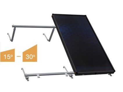 Solárny kolektor Upevňovacia sada pre kolektory na šikmú strechu od sklonu min 15° do 30°, na háky pre kolektor KS 2600F 2,36m²