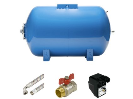 Water System Set 80L AQUA OLA Horizontal, BSK-3A (400V) - Home Water System with Pressure Switch