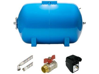 Water System Set 100L AQUA OLA Horizontal, BSK-3A (400V) - Home Water System with Pressure Switch