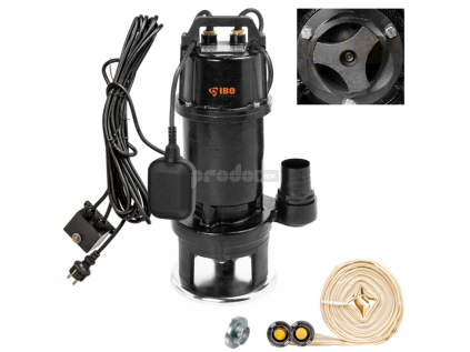 Sludge Set - Submersible Sludge Pump WQI 15-7-1.1 with Shredder and 20m Hose for Cesspits and Septic Tanks