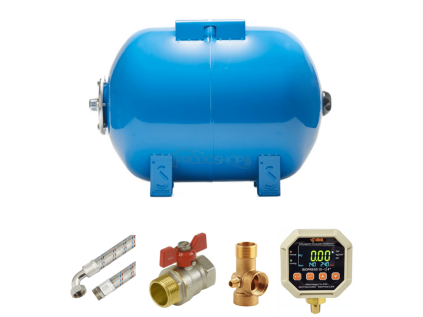 Domáca vodáreň Vodárenský set 50L AQUA OLA ležatý s IBO PRESS 10 digitálny tlakový spínač