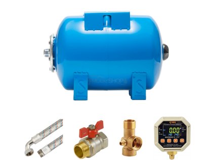 Water system set 24L AQUA OLA horizontal with IBO PRESS 10, home water system with digital pressure switch