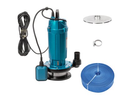 Sludge Set - WQX 1100 Submersible Sludge Pump with 50m Hose, Drainage for Septic Tanks and Wastewater