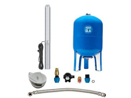 Domáca vodáreň s ponorným čerpadlom 3" IPRO 1-20 / 60l - RTS, set pre studne a vrty