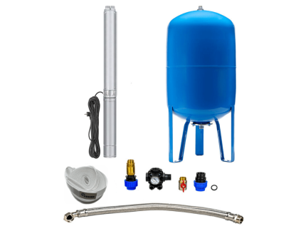 Domáca vodáreň s ponorným čerpadlom 3" IPRO 1-20 / 200l - RTS, set pre studne a vrty