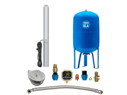 Domáca vodáreň s ponorným čerpadlom 3" IPRO 1-20 / 80l - RTS s Digitálnym tlakovým spínačom, čerpadlo do studne