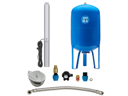 Domáca vodáreň s ponorným čerpadlom 3" IPRO 1-27 / 100l - RTS, set pre studne na vodu