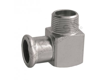Vykurovacia technika Prechodové koleno 90° - s vonkajším závitom - C - 22mm-R3/4"