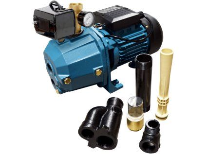 Self-priming pump DP 370 with Venturi tube and accessories, 1100W, 2100 l/h, head 50m, suction depth 23m