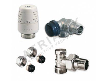 Vykurovacia technika SADA kúpelňová trojosová  - 1/2"xEK; 15x1; L