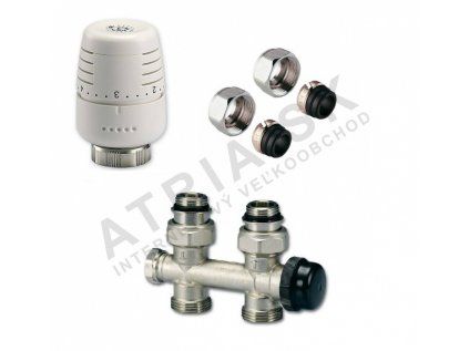 Vykurovacia technika SADA M - Ventil IVAR - termostatická a regulačná armatúra - s prednastavením - 1/2"xEK; 15x1; priame