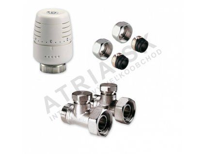 Vykurovacia technika SADA Vekoluxivar - pre dvojtrubkový systém - 1/2"xEK; 15x1; priame
