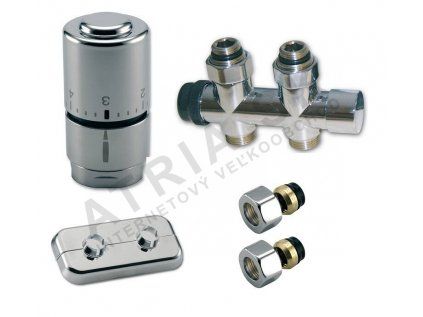 Vykurovacia technika SADA kompaktná kúpeľňová OPTIMA - 1/2"xM24; Cu 15x1mm; priamy; inox