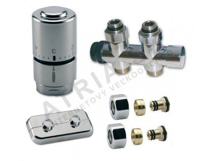Vykurovacia technika SADA kompaktná kúpeľňová OPTIMA - 1/2"xM24; ALPEX 16x2mm; priamy; inox