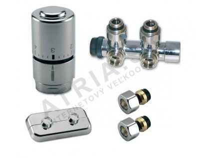 Vykurovacia technika SADA kompaktná kúpeľňová OPTIMA - 1/2"xM24; Cu 15x1mm; rohový; chróm