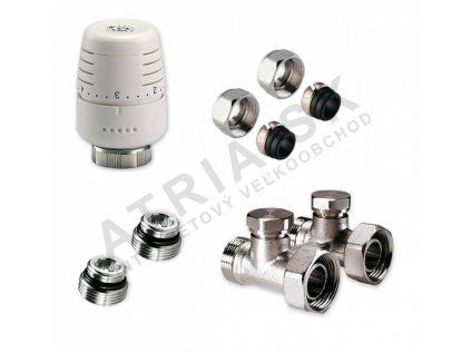 Vykurovacia technika SADA AVK Vekoluxivar - pro dvojtrubkový systém - 1/2"xEK; 15x1; priame
