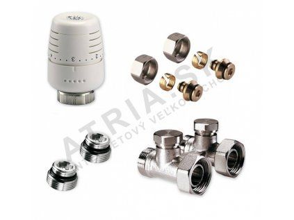 Vykurovacia technika SADA AVK Vekoluxivar - pro dvojtrubkový systém - 1/2"xEK; 16x2; priame