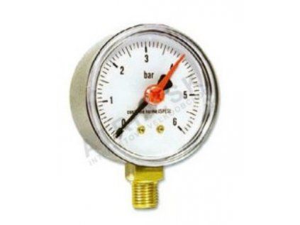 Vykurovacia technika Manometer axiálny - spodné napojenie  1/4"M; D50; 0-10bar