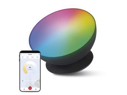 GoSmart LED ambientná lampa, čierna, teplá biela–studená biela/ RGB, WiFi